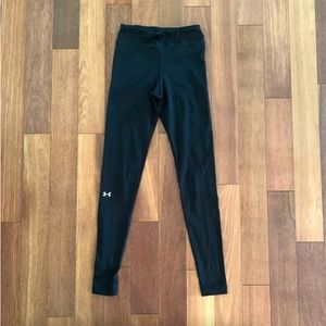 Womens Under Armour Coldgear Black Leggings Tights XS